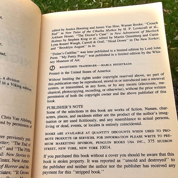 paperback fiction Nightmares and Dreamscapes by Stephen King 1st Signet pub 1994 - Picture 7 of 10